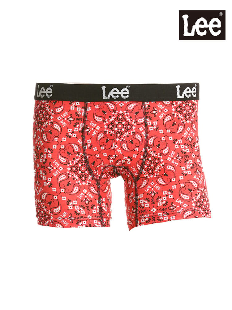 大きいサイズ メンズ Lee (リー) バンダナ柄 前閉じ ボクサーパンツ