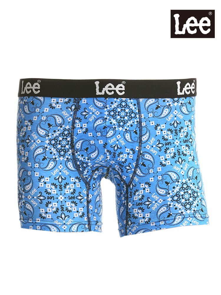 大きいサイズ メンズ Lee (リー) バンダナ柄 前閉じ ボクサーパンツ