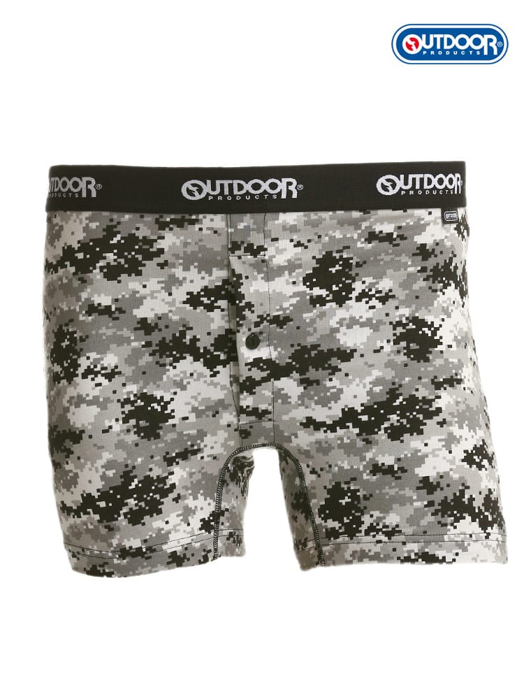 大きいサイズ メンズ OUTDOOR PRODUCTS アウトドアプロダクツ ドット迷彩 前開き ボクサーパンツ 3L 4L 5L 6L