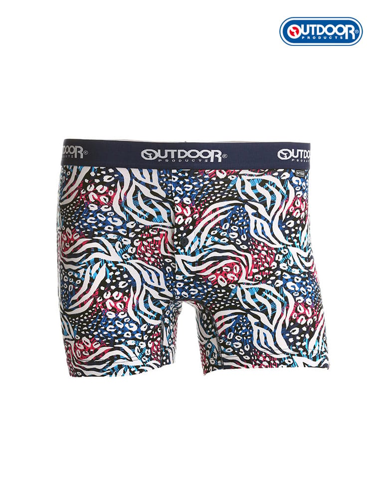 大きいサイズ メンズ OUTDOOR PRODUCTS アウトドアプロダクツ レオパード ゼブラ 前開き ボクサーパンツ 3L 4L 5L 6L