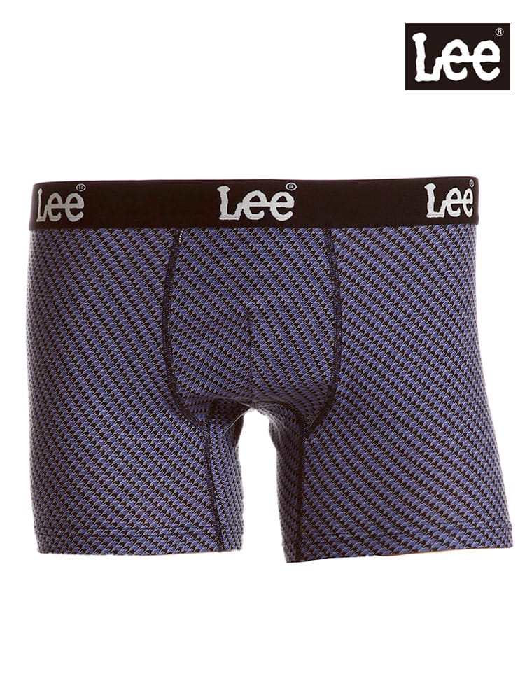 大きいサイズ メンズ Lee リー 千鳥格子 ウエストロゴ 前閉じ ボクサーパンツ 3L 4L 5L 6L