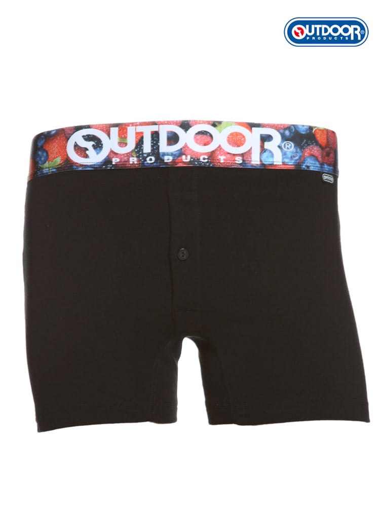 在庫処分 返品交換不可 大きいサイズ メンズ OUTDOOR PRODUCTS アウトドアプロダクツ フルーツプリント ゴム 前開き ボクサーパンツ 3L 4L 5L 6L