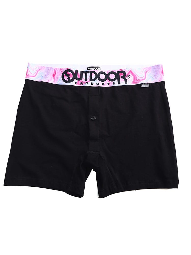 大きいサイズ メンズ OUTDOOR PRODUCTS アウトドアプロダクツ ストレッチ マーブルウエスト 前開き ボクサーパンツ 父の日 プレゼントギフト 3L 4L 5L 6L