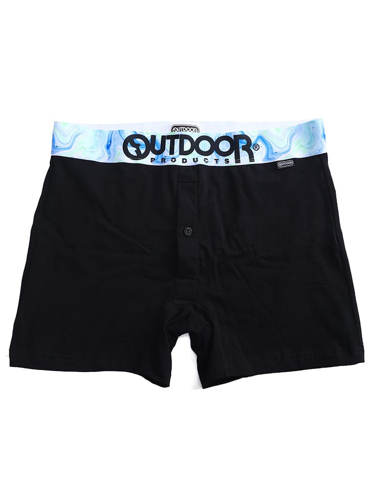 大きいサイズ メンズ OUTDOOR PRODUCTS アウトドアプロダクツ ストレッチ マーブルウエスト 前開き ボクサーパンツ 父の日 プレゼントギフト 3L 4L 5L 6L