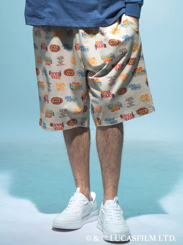 『STAR WARS/スター・ウォーズ』ショートパンツ メンズ 大きいサイズ デザインパンツ デザインプリント / サカゼン80周年記念 オリジナルデザイン