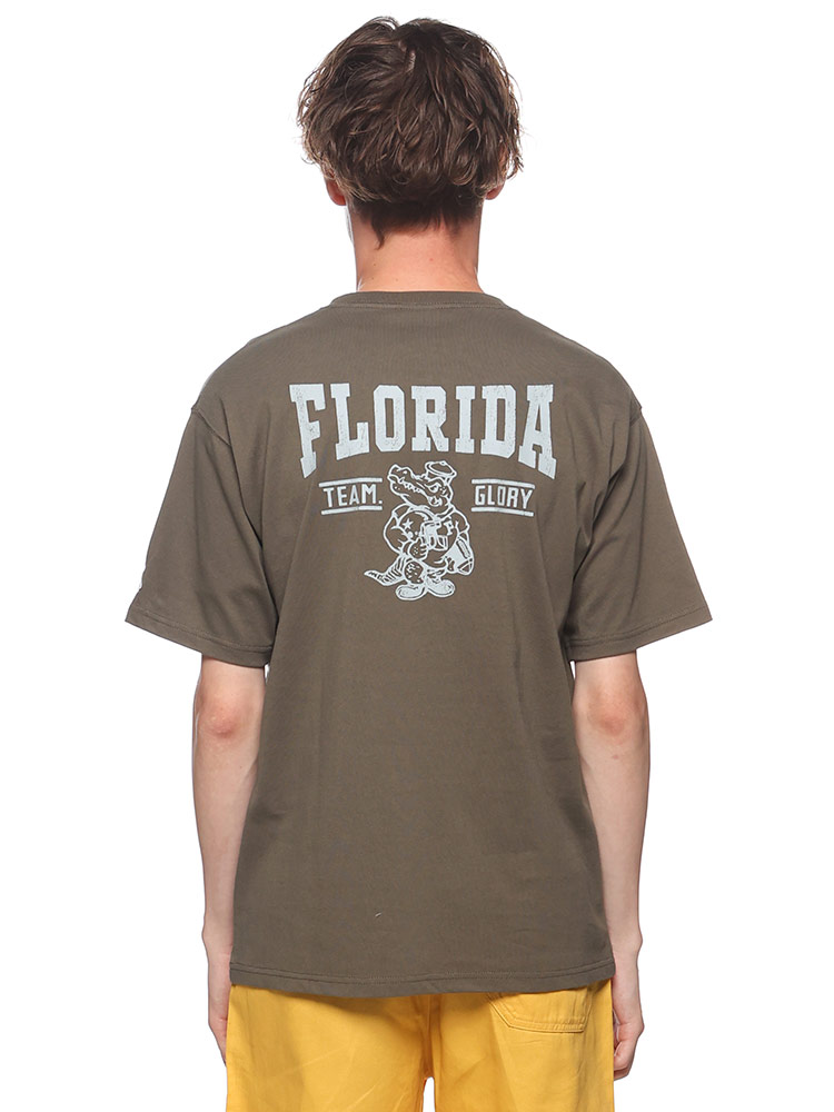 JEMORGAN Long Johns (ジェーイーモーガンロングジョーンズ) Florida アメフト×ワニ バックプリント 半袖 Tシャツ JE00322S トップス Tシャツ/カットソー 新品