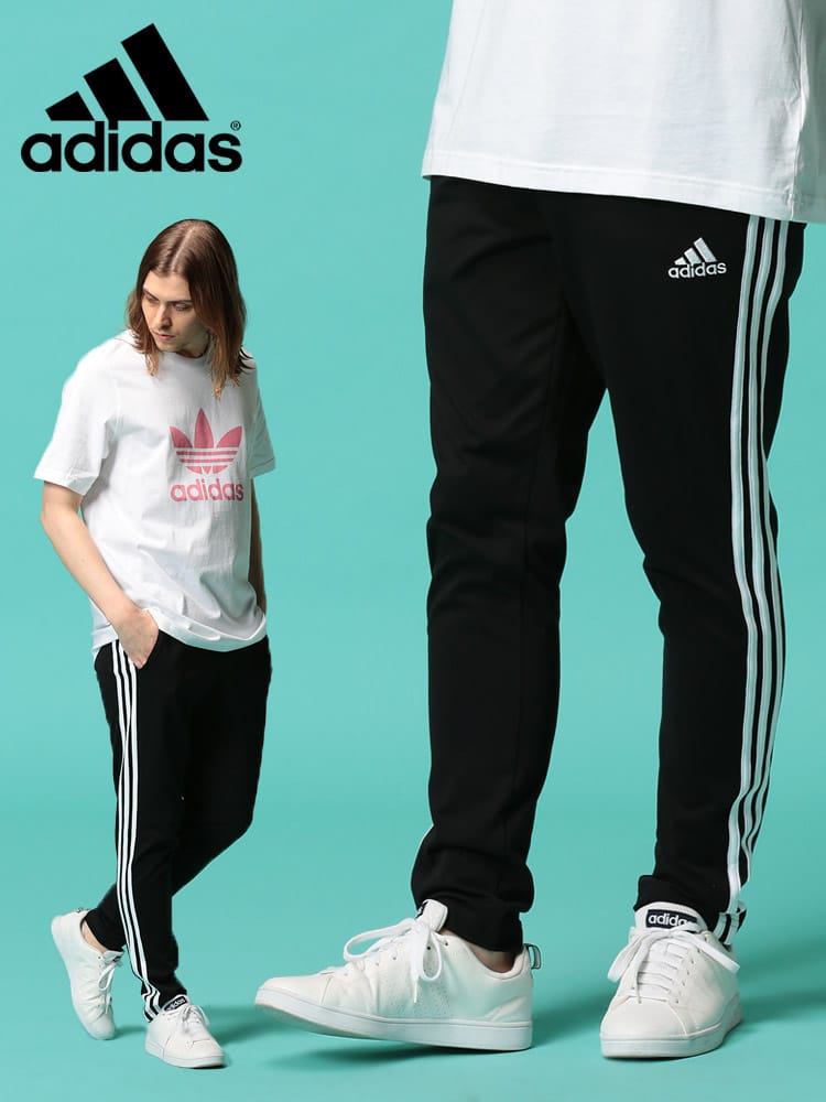 adidas (アディダス) ESS スリーストライプ SJ スウェット ロングパンツ