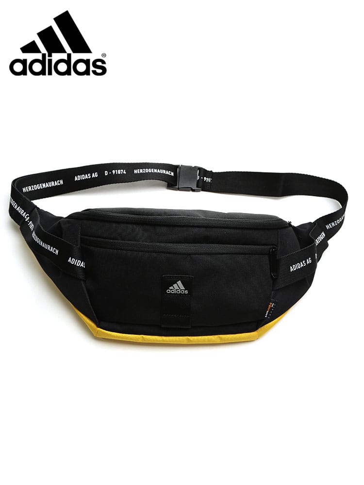 adidas (アディダス) ロゴストラップ ストリート ウエストバッグ CORDURA WEB限定