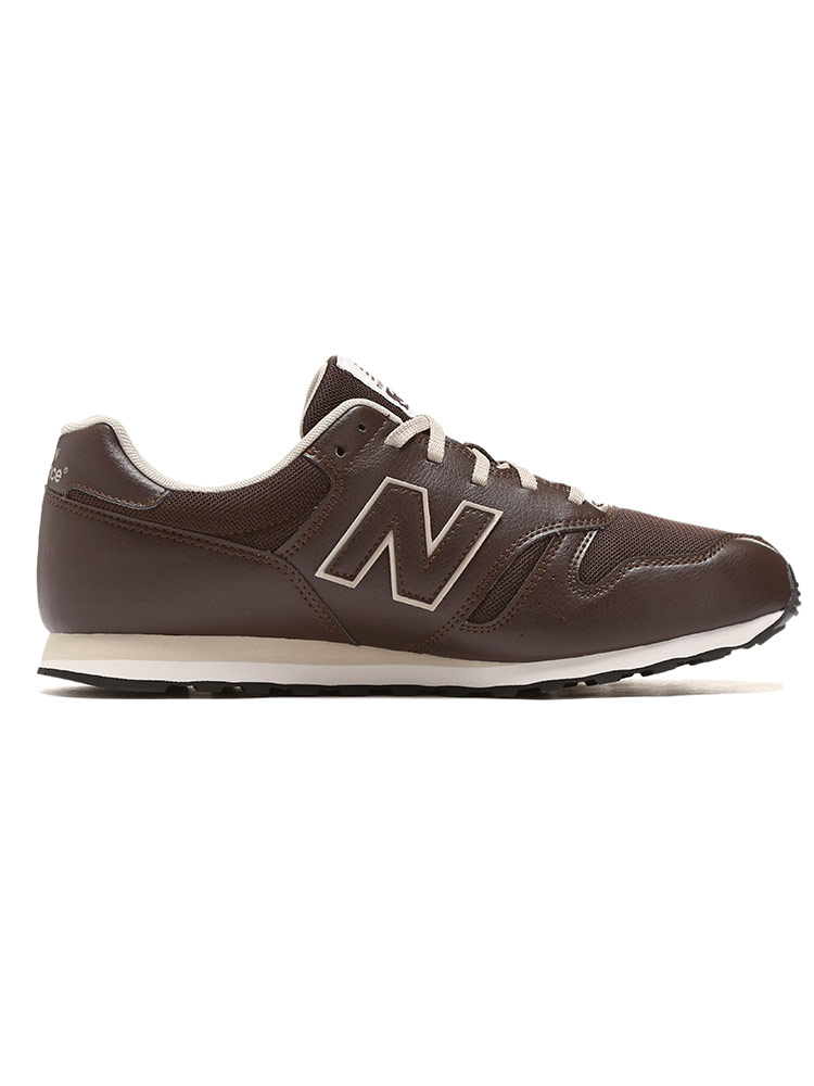 大きいサイズ メンズ new balance (ニューバランス) メッシュ 合皮 ローカットスニーカー ML373 BR |  大きいサイズの服【サカゼン公式通販】