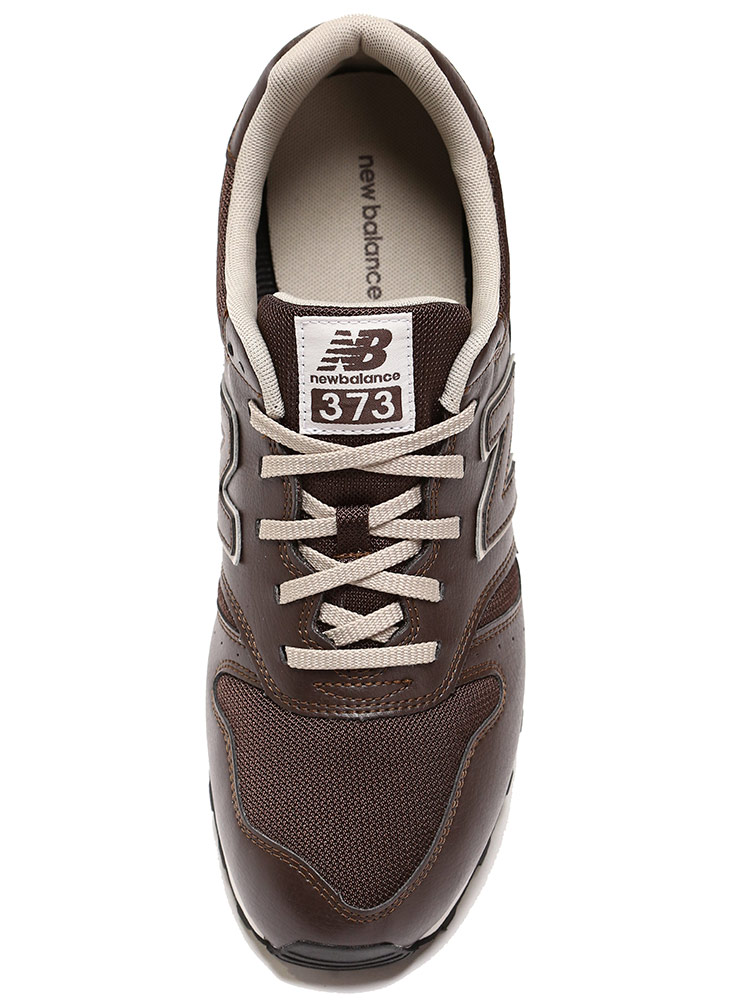 大きいサイズ メンズ new balance (ニューバランス) メッシュ 合皮 ローカットスニーカー ML373 BR |  大きいサイズの服【サカゼン公式通販】