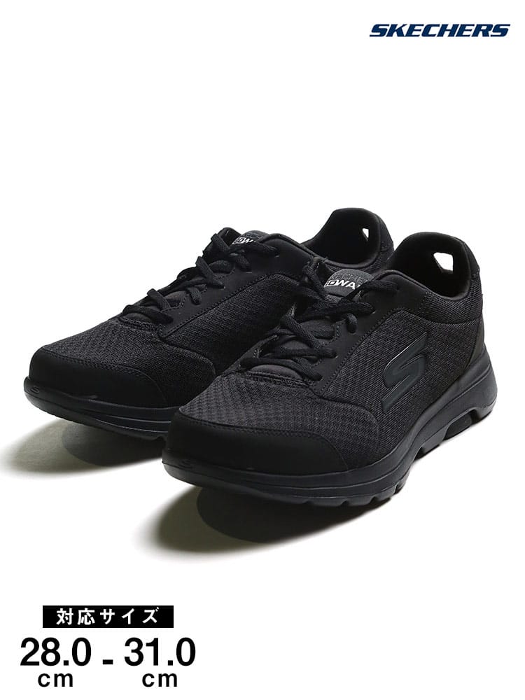 大きいサイズ メンズ SKECHERS (スケッチャーズ) 洗濯機で洗える メッシュ ローカットスニーカー GO WALK5-QUALIFY