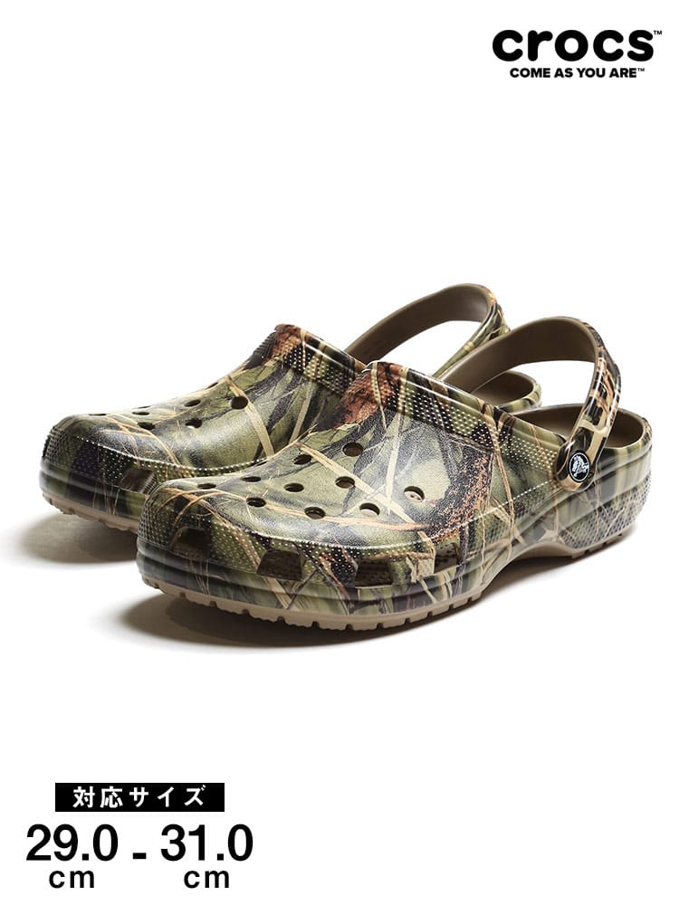 大きいサイズ メンズ crocs (クロックス) プリント クロックス クラシック CLASSIC REALTREE