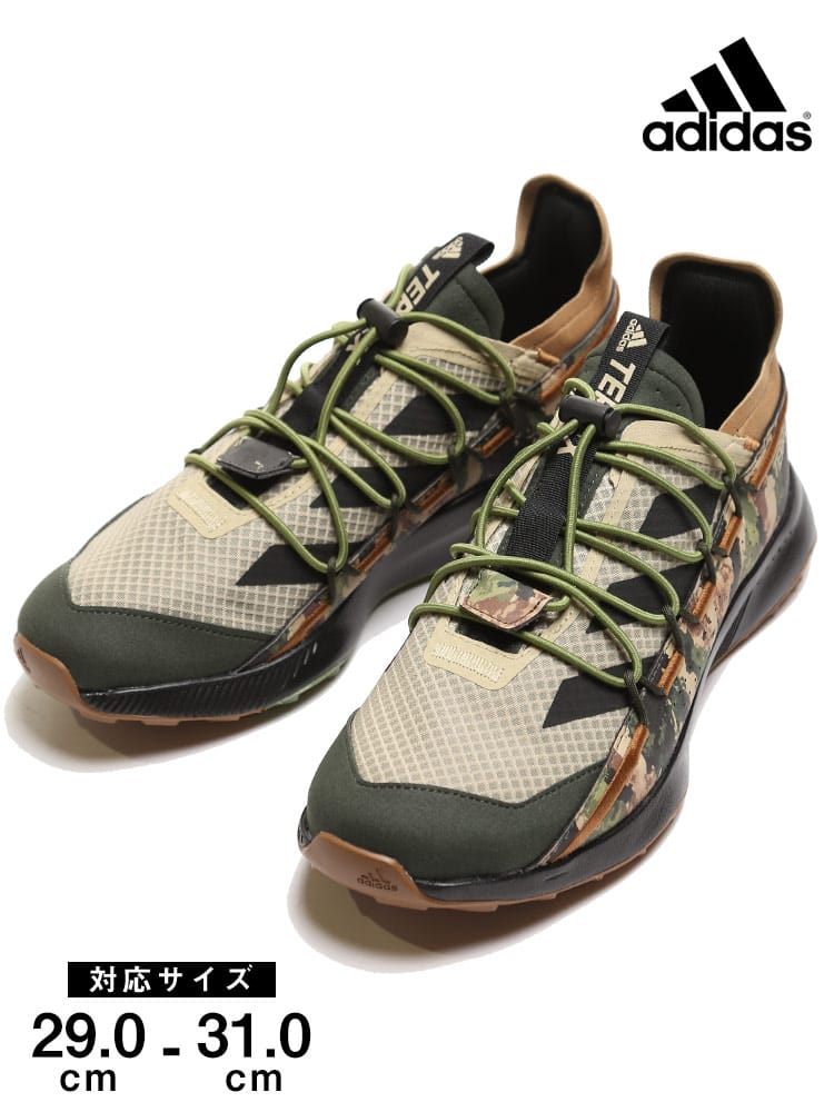 大きいサイズ メンズ adidas (アディダス) 迷彩 レースアップ スニーカー TERREX VOYAGER 21