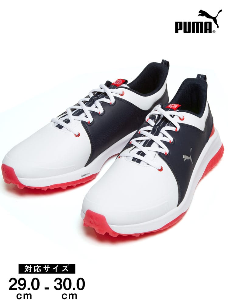 大きいサイズ メンズ PUMA (プーマ) ロゴ ローカットスニーカー グリップ フュージョン プロ 3.0