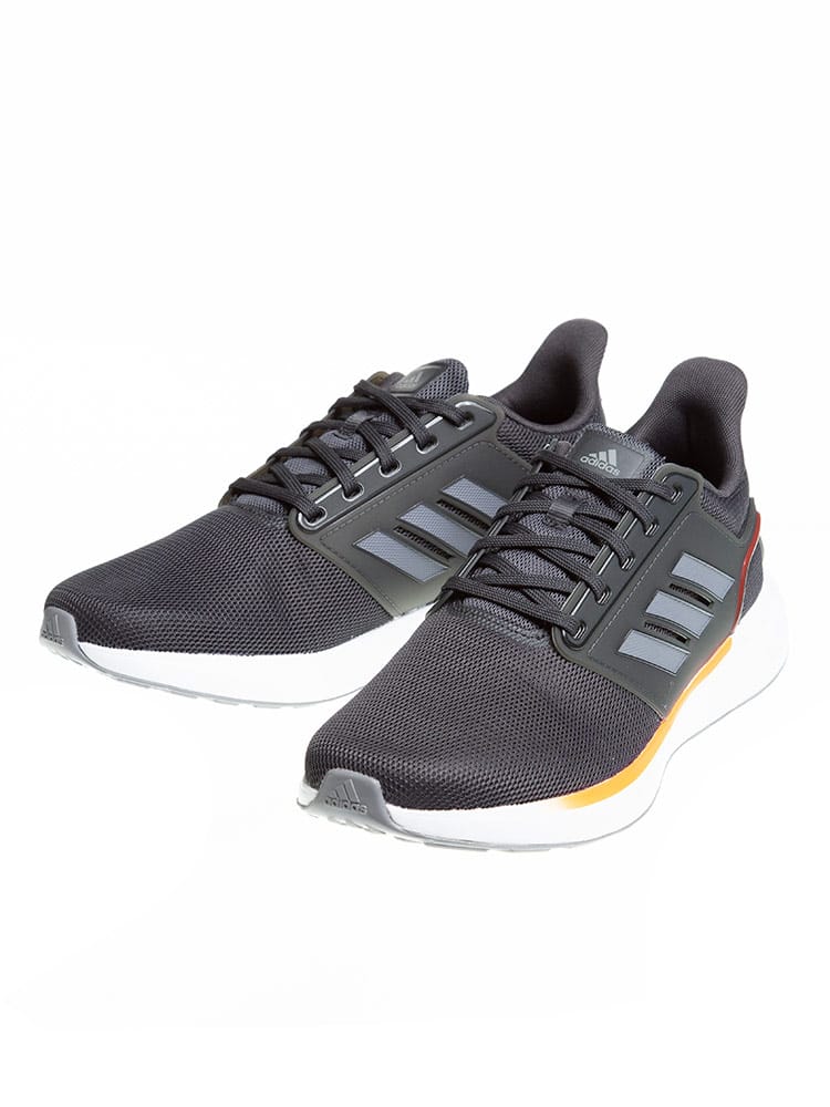 大きいサイズ メンズ adidas (アディダス) スリーストライプ メッシュ スニーカー EQ19 RUN M BLACK