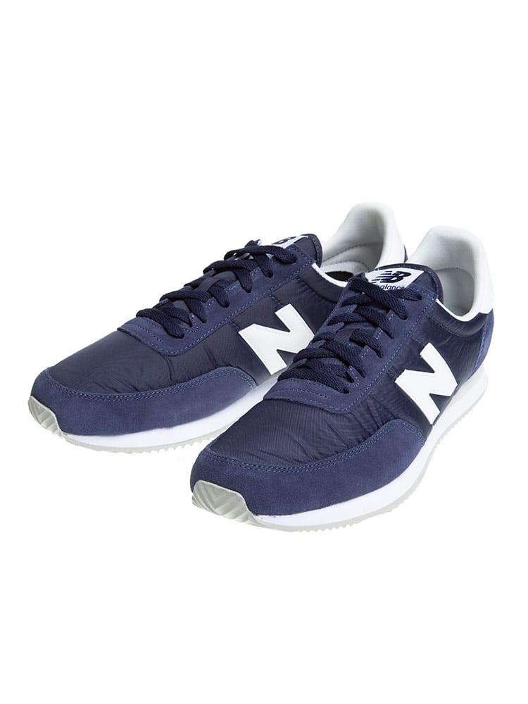 大きいサイズ メンズ new balance (ニューバランス) スエード ナイロン ロゴ ローカットスニーカー UL720 AB