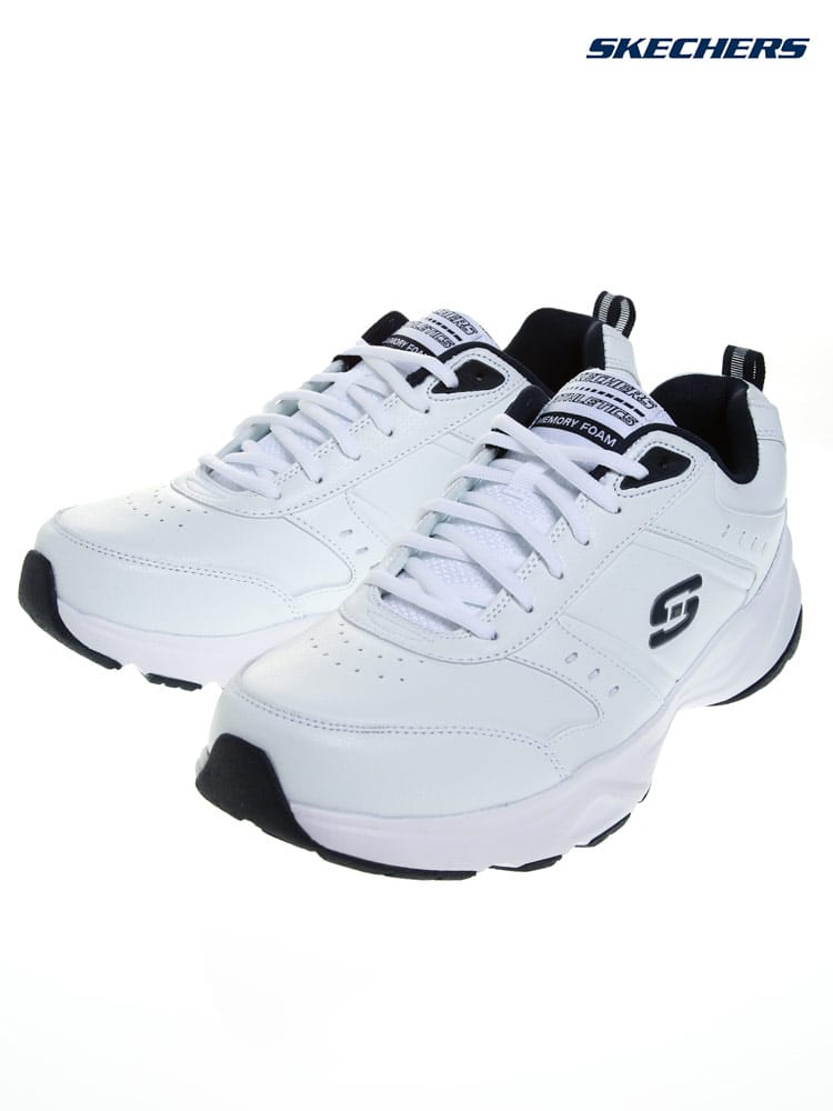 大きいサイズ メンズ SKECHERS (スケッチャーズ) フェイクレザー ローカットスニーカー HANIGER INFORMATION