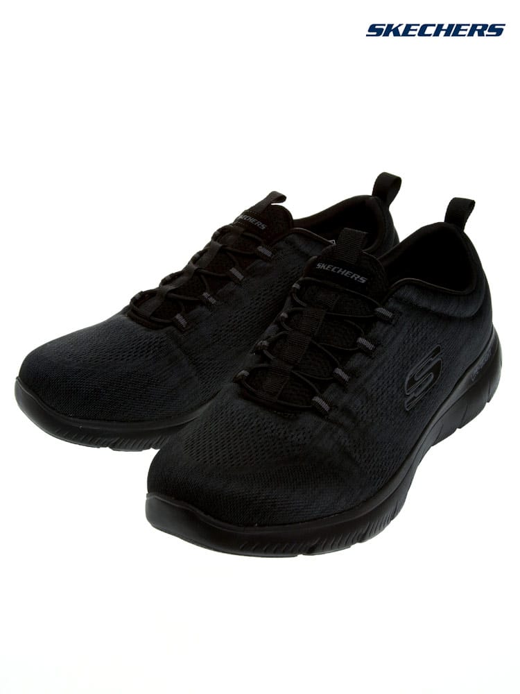 大きいサイズ メンズ SKECHERS (スケッチャーズ) メッシュ レースアップ スリッポン SUMMITS LOUVIN