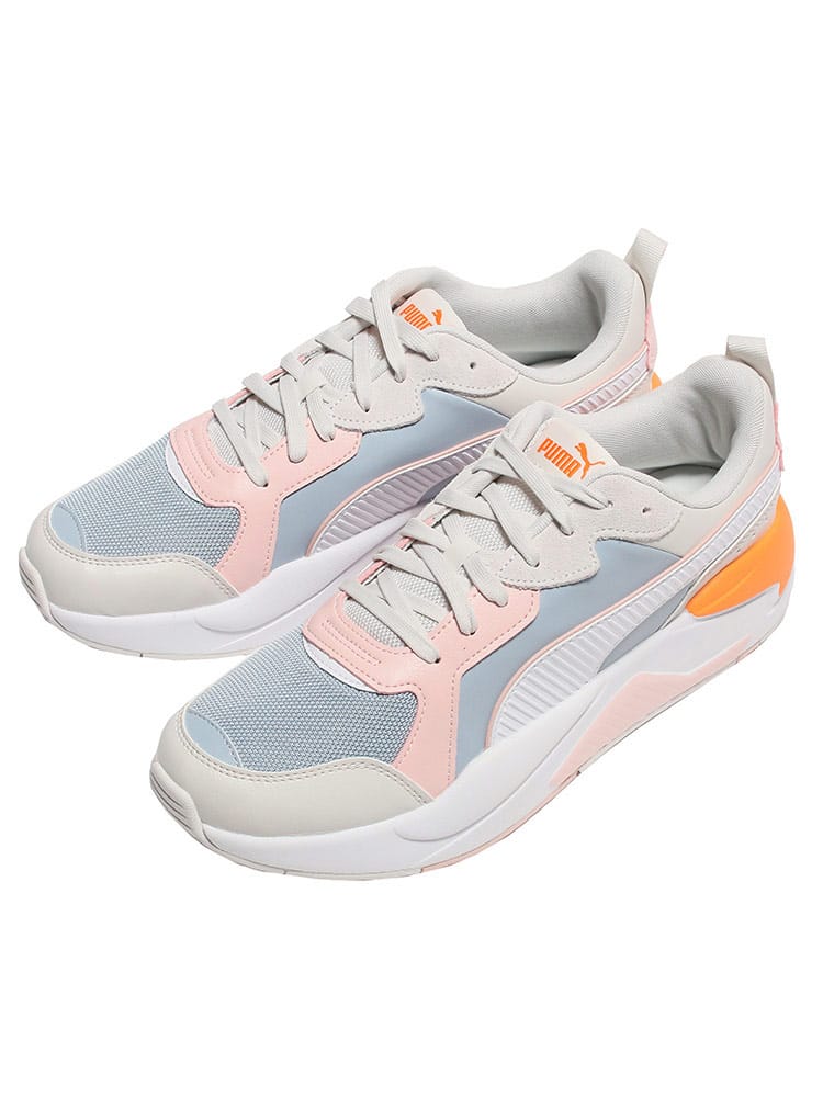 大きいサイズ メンズ PUMA (プーマ) レザー メッシュ ローカットスニーカー エックスレイ ゲーム