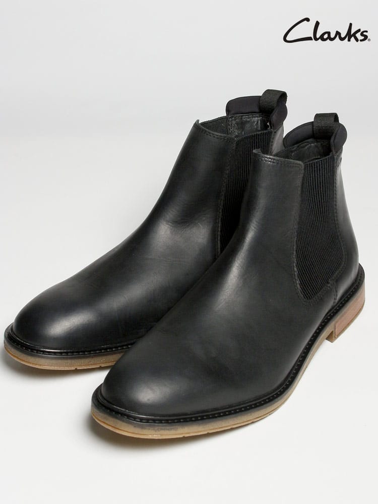 大きいサイズ メンズ Clarks (クラークス) サイドゴア ショートブーツ 