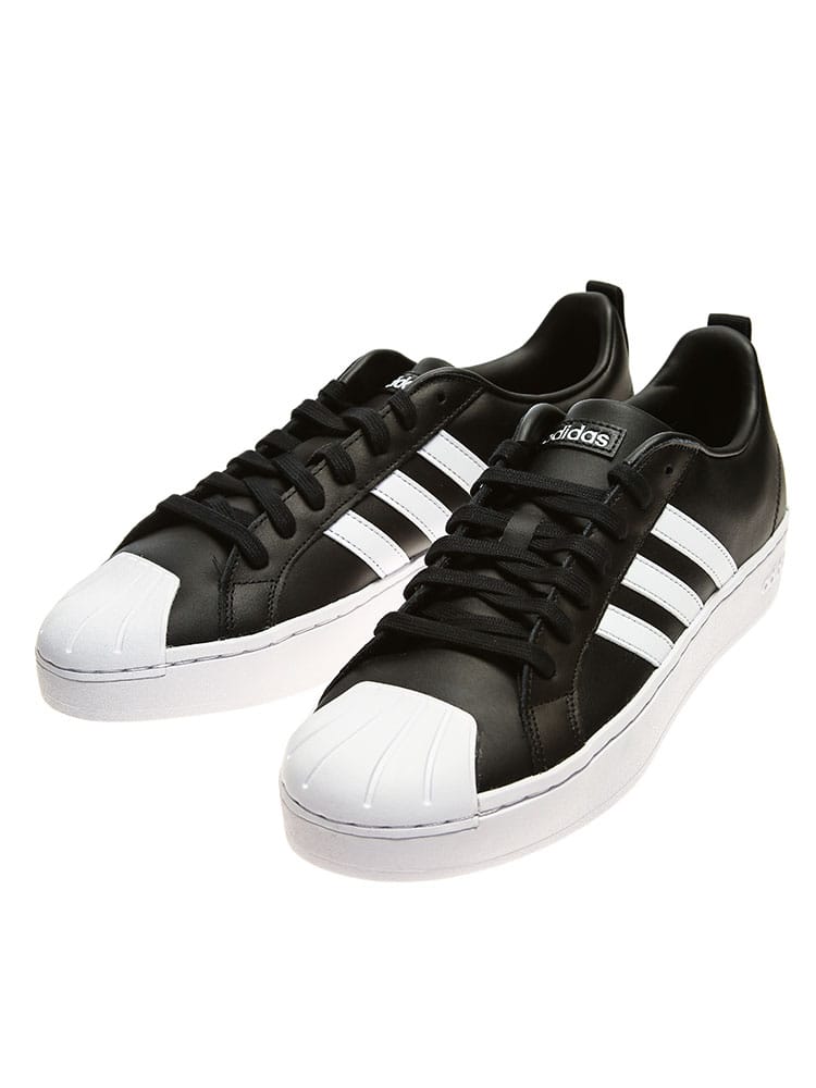 大きいサイズ メンズ adidas (アディダス) スリーライン レザー ローカットスニーカー STREETCHECK