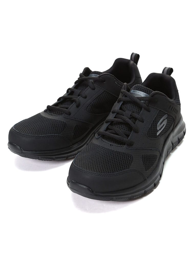 大きいサイズ メンズ SKECHERS (スケッチャーズ) メッシュ ローカットスニーカー TRACK-SYNTAC WIDE FIT