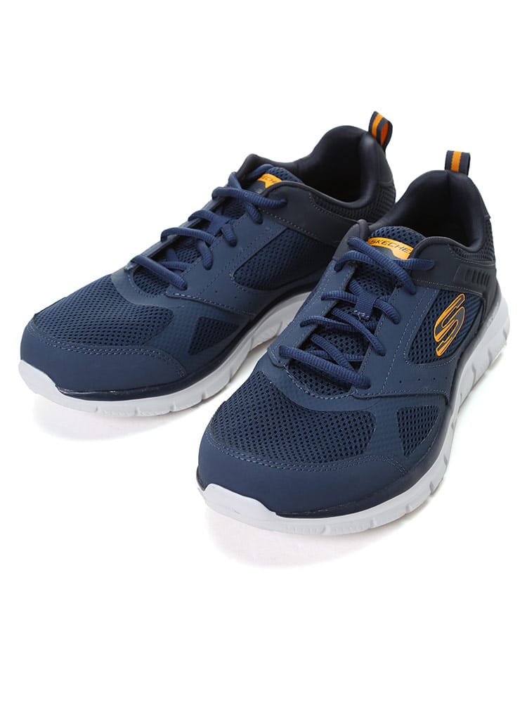 大きいサイズ メンズ SKECHERS (スケッチャーズ) メッシュ ローカットスニーカー TRACK-SYNTAC WIDE FIT