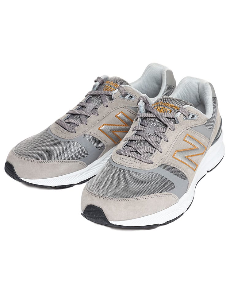大きいサイズ メンズ new balance (ニューバランス) メッシュ スエード ローカットスニーカー 幅広4E MW880