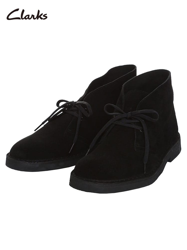 Clarks (クラークス) スエード レースアップ ブーツ デザートブーツエヴォ ブラック ブラウン サンドスエード DESERT BT EVO