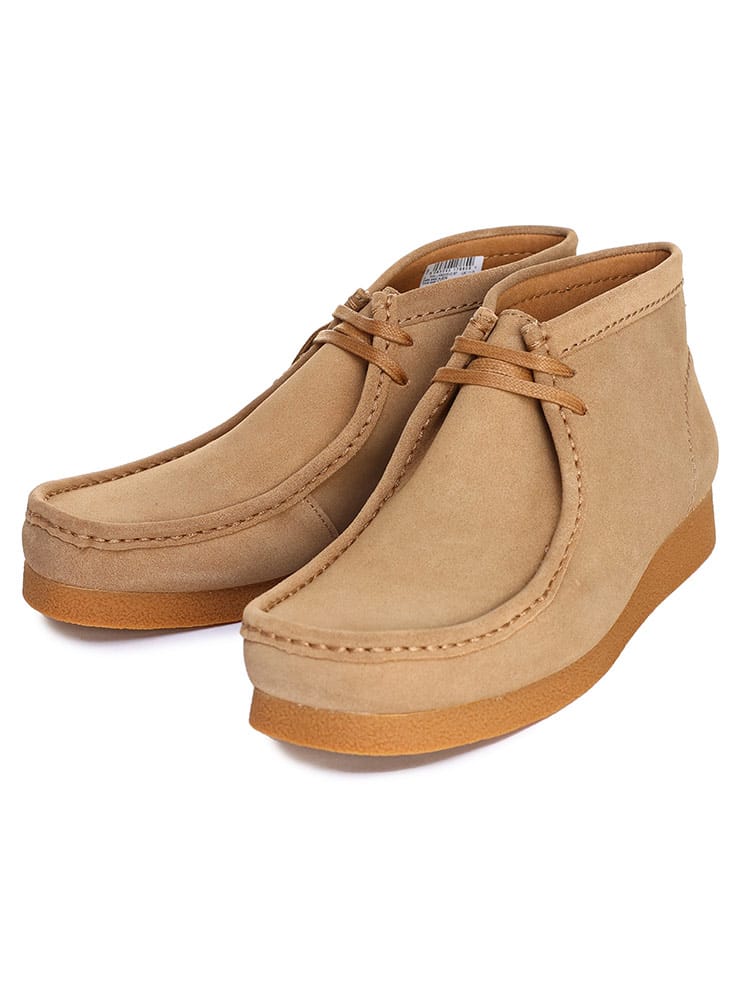 在庫処分 返品交換不可 大きいサイズ メンズ Clarks (クラークス) スエード ワラビーブーツ WallabeeEVO Bt