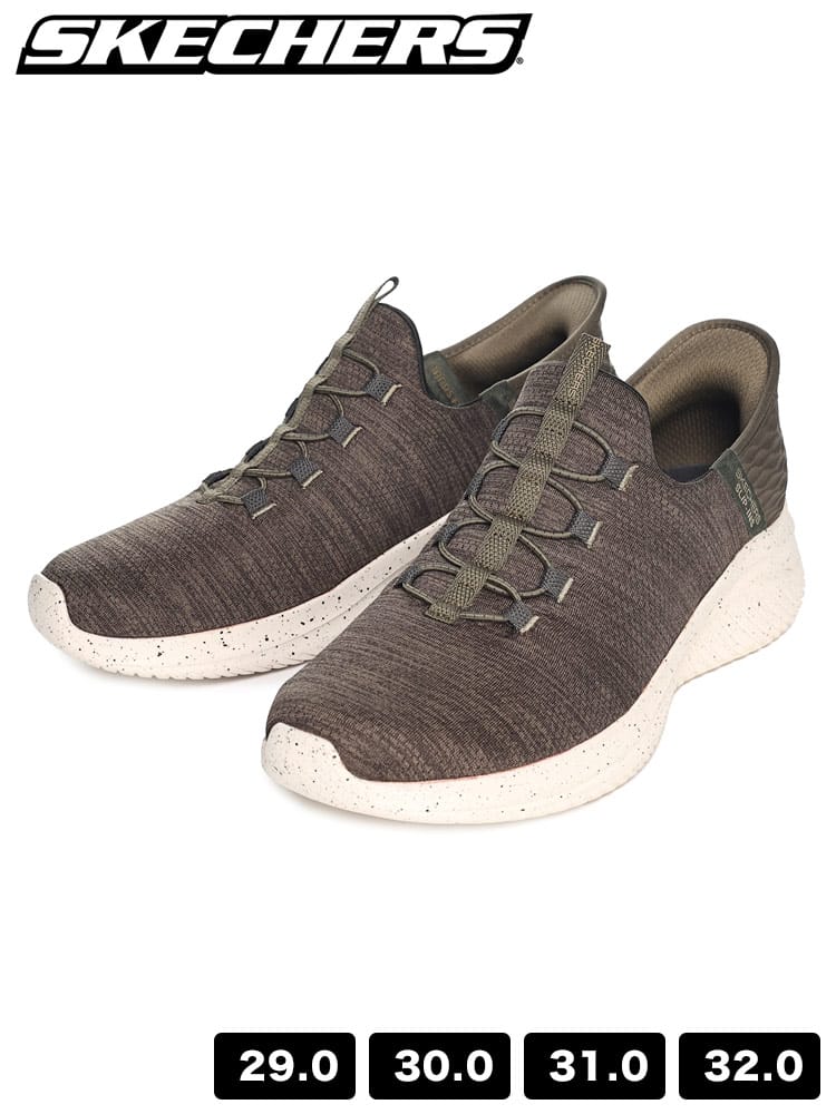 ウォッシャブル レースアップ スニーカー ULTRA FLEX 3.0 (SKECHERS) スケッチャーズ 大きいサイズ メンズ 