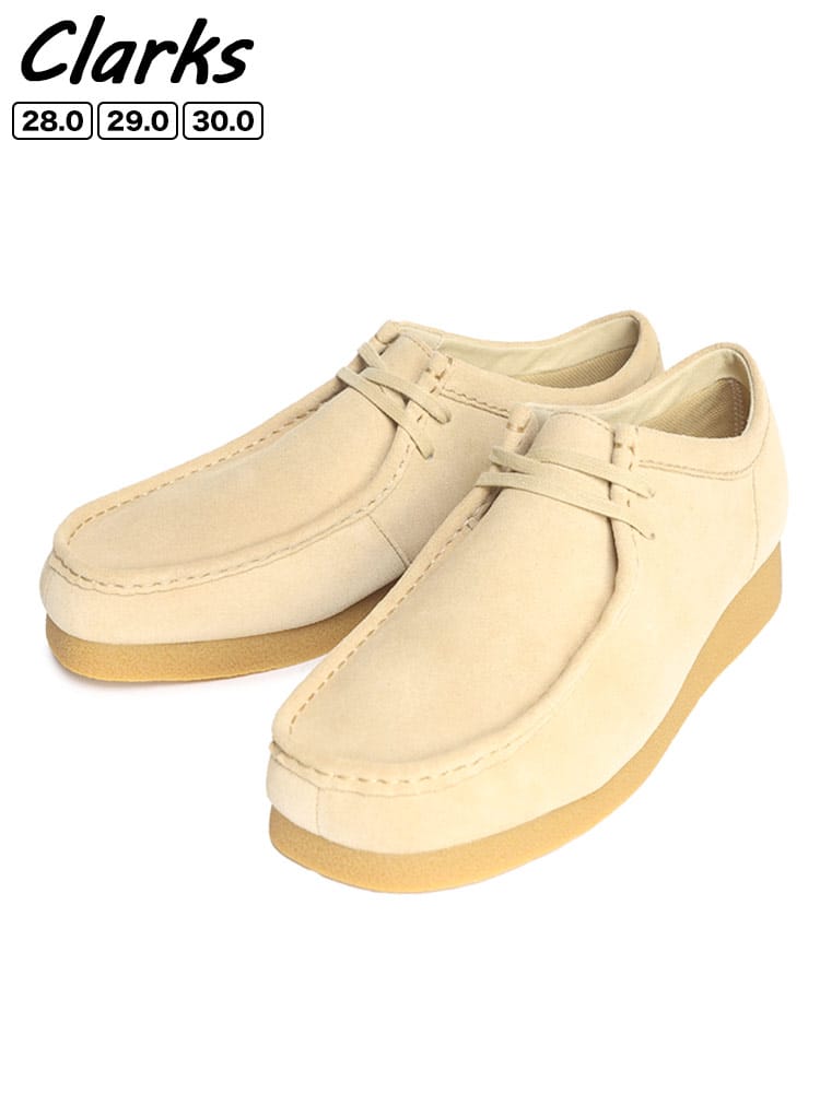 在庫処分 返品交換不可 スエード ワラビーエヴォ ウォータープルーフ シューズ (Clarks) クラークス 大きいサイズ メンズ 