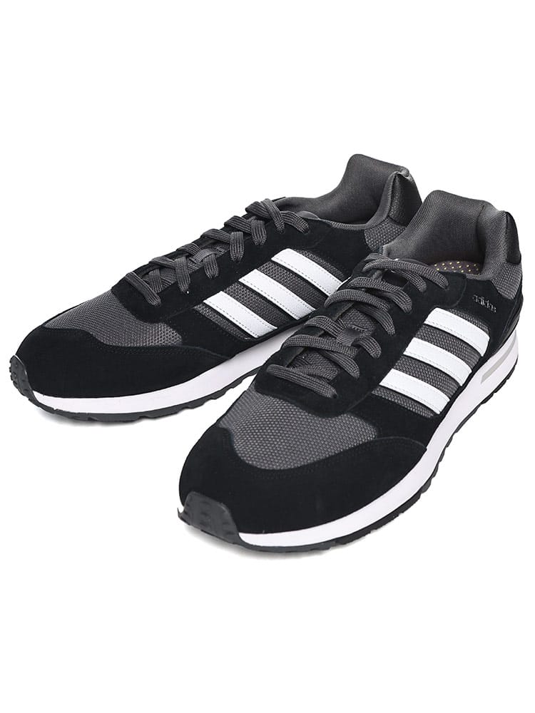 adidas 黒/白 ストライプ スニーカー adidas（アディダス）の「adidas 