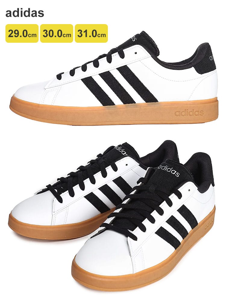 ローカットスニーカー レザーアッパー グランドコート 2.0 シューズ 靴 ローカット ランニング スポーツ 大きいサイズ メンズ