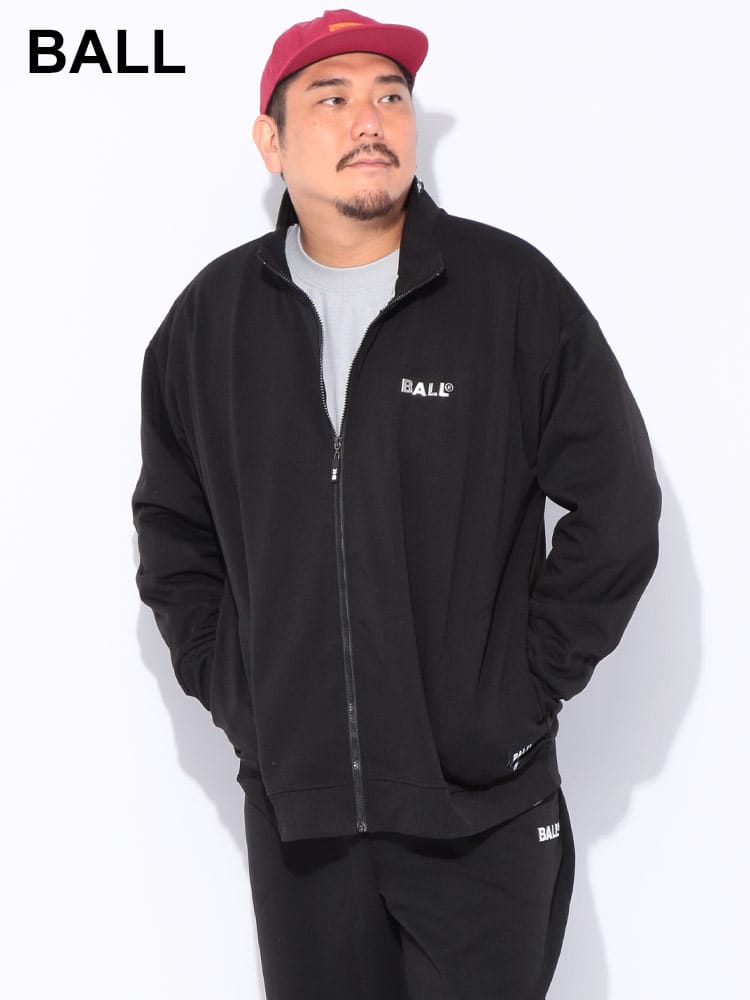 【WEB限定価格】トラックジャケット シルバージェルロゴプリント ストレッチダンボール スタンド フルジップ アウター ブルゾン ジャージ 大きいサイズ メンズ