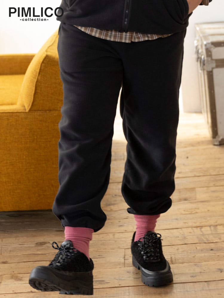 ロングパンツ ウエストゴム フリース ボトムス ジャージ フリース 大きいサイズ メンズ