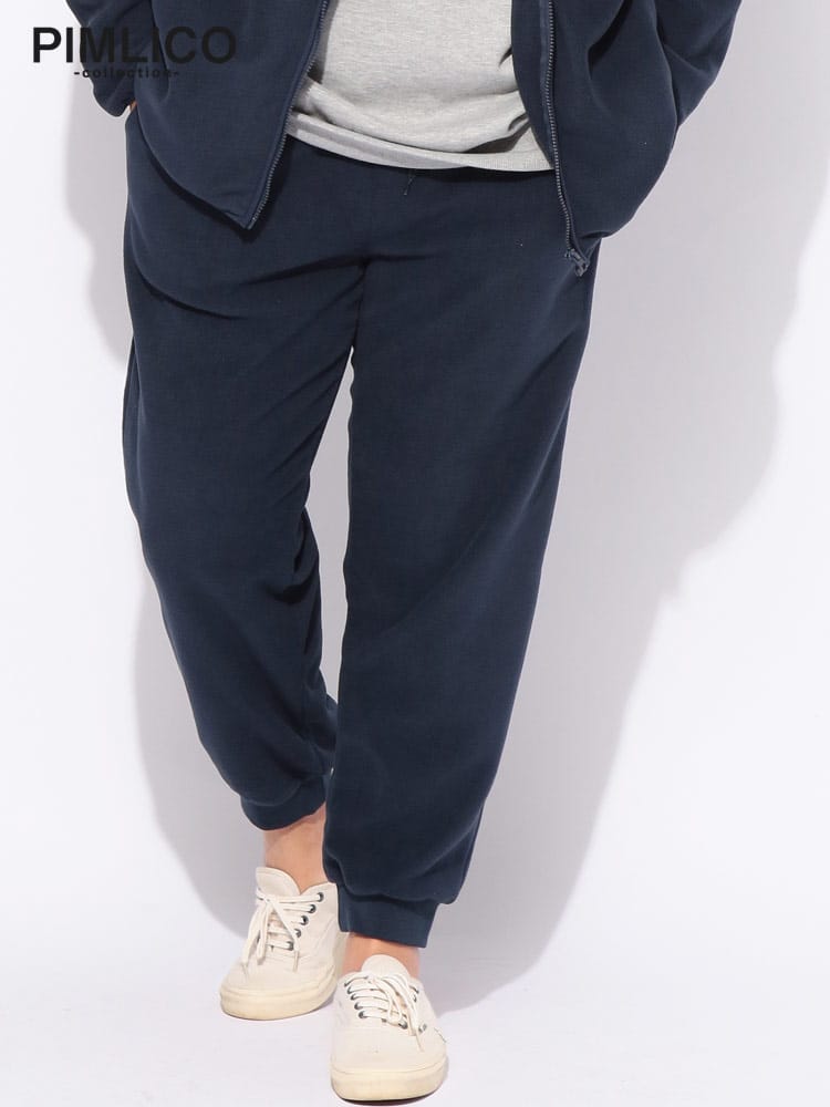 ロングパンツ ウエストゴム フリース ボトムス ジャージ フリース 大きいサイズ メンズ