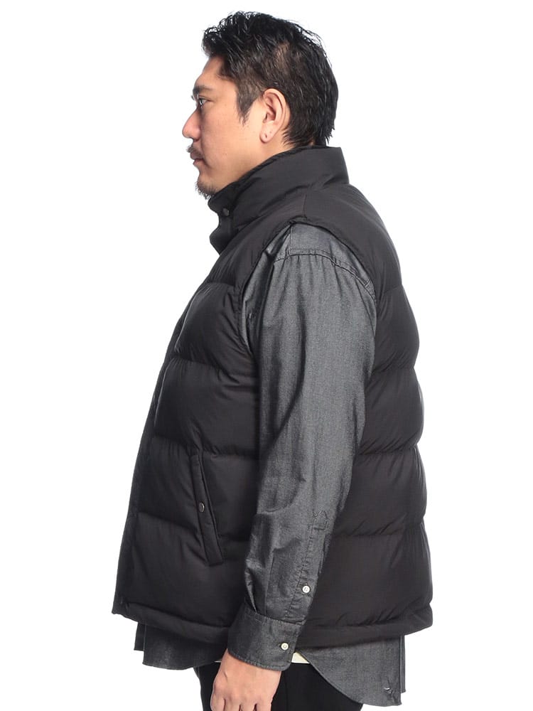 中綿ベスト SUNBURNER スタンド フルボタン アウター 防寒 秋 冬 