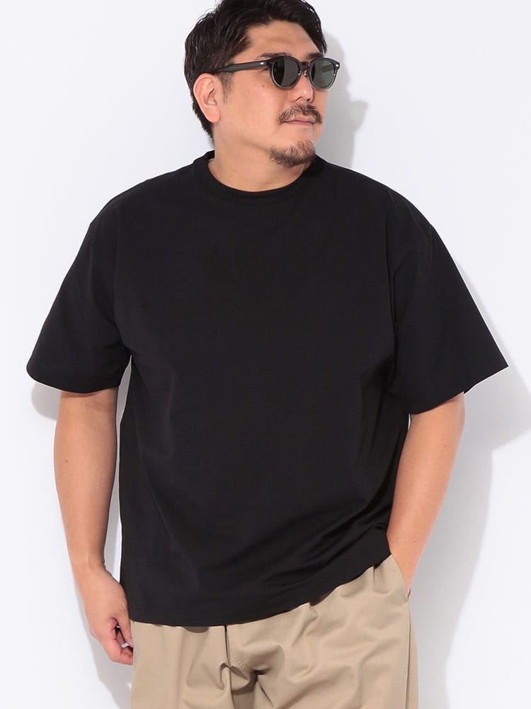Tシャツ 半袖 メンズ 大きいサイズ 陽遮 無地 クルーネック カットソー トップス シャツ クルー シンプル ベーシック UVカット 春 夏