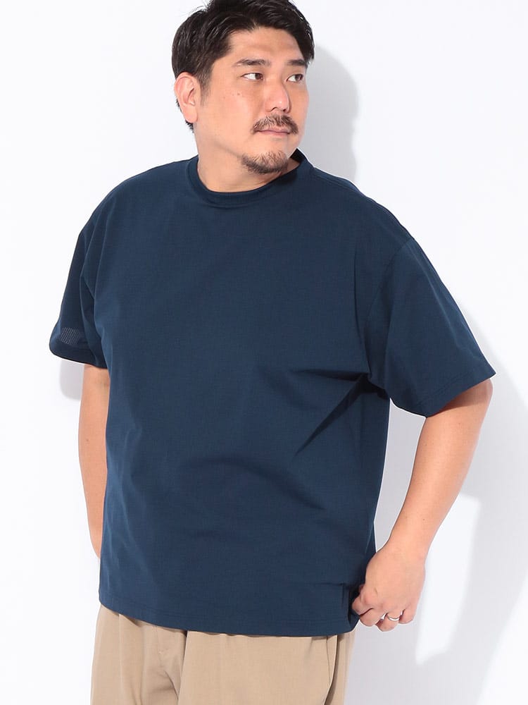 Tシャツ 半袖 メンズ 大きいサイズ 陽遮 無地 クルーネック カットソー トップス シャツ クルー シンプル ベーシック UVカット 春 夏