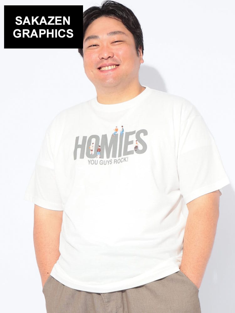 Tシャツ 半袖 メンズ 大きいサイズ 人物刺繍×ロゴプリント クルーネック カットソー トップス コットン クルー プリント 柄 春 夏