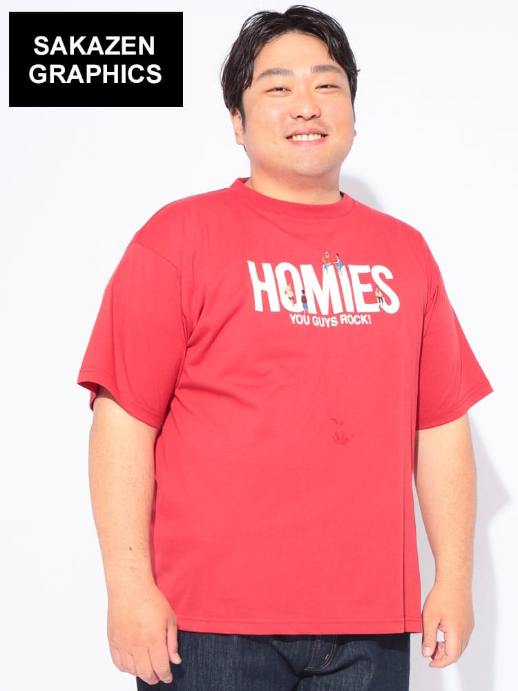 Tシャツ 半袖 メンズ 大きいサイズ 人物刺繍×ロゴプリント クルーネック カットソー トップス コットン クルー プリント 柄 春 夏