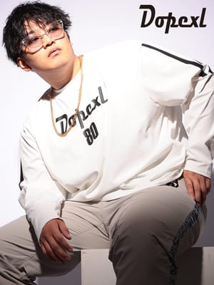 Tシャツ 長袖 フロントロゴプリント ライントリム  ロンT スポーツウェア トレーニング ストリート トップス オーバーシルエット