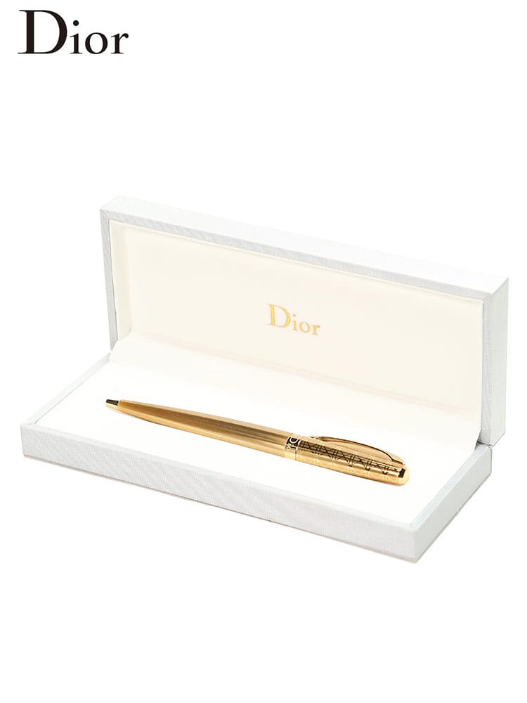 クリスチャンディオール ボールペン Christian Dior ブランド ペン ロゴ 高級 ギフト プレゼント 贈り物 ユニセックス メンズ レディース ゴールド CDS604256EMC