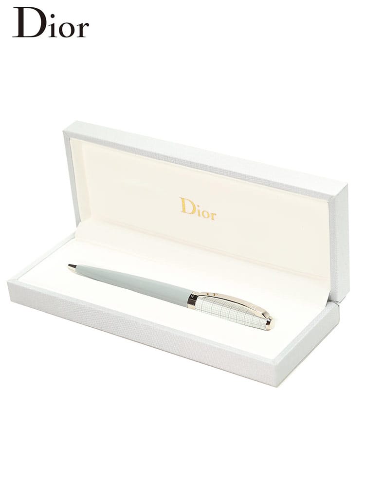 クリスチャンディオール ボールペン Christian Dior ブランド ペン ロゴ 高級 ギフト プレゼント 贈り物 ユニセックス メンズ レディース シルバー CDS604305PEG