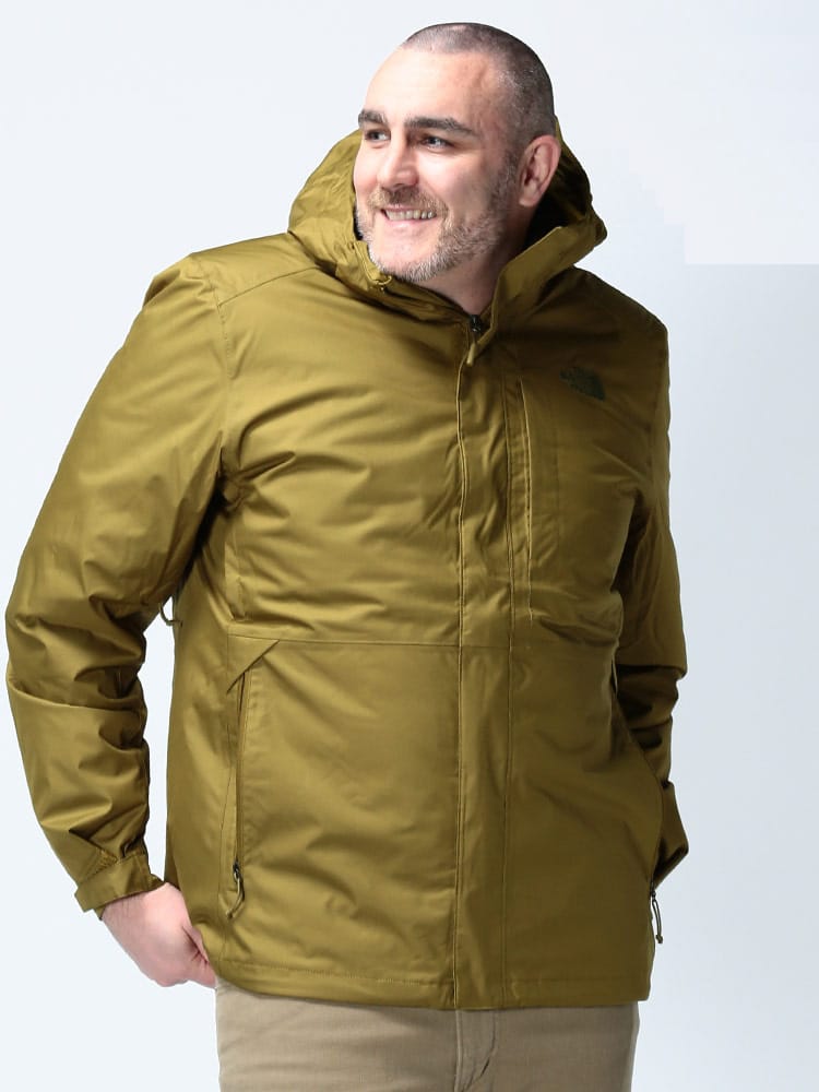 大きいサイズ メンズ THE NORTH FACE (ザ ノースフェイス) 3WAY ダウンインナー フード フルジップ ジャケット ALTIER DOWN TRICLIMATE JACKET DRYVENT 550フィル