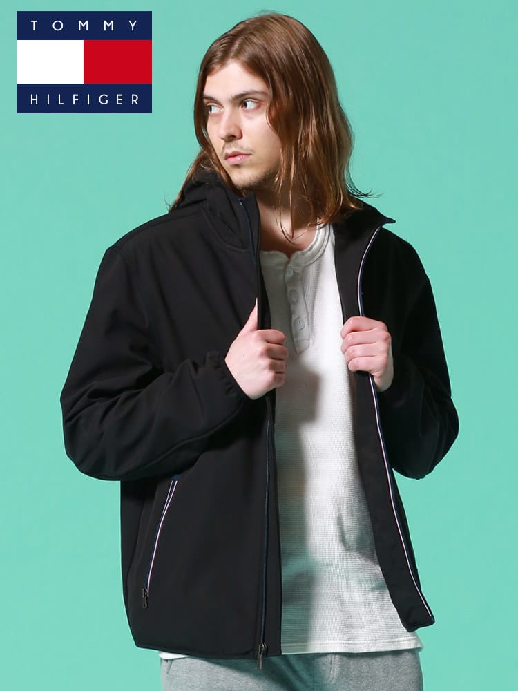TOMMY HILFIGER (トミーヒルフィガー) 撥水 裏起毛 ソフトシェル 