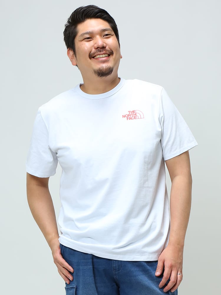 大きいサイズ メンズ THE NORTH FACE (ザ ノースフェイス) バックデザイン クルーネック 半袖 Tシャツ TRAIL TEE