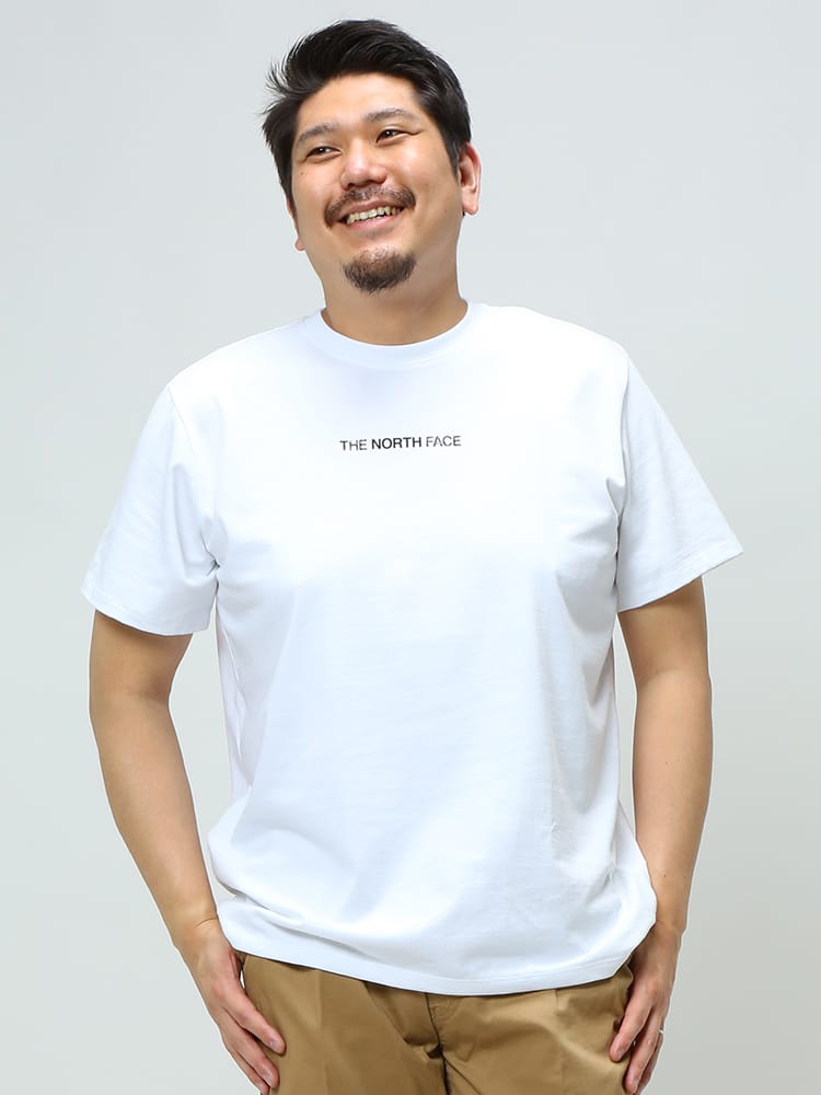 大きいサイズ メンズ THE NORTH FACE (ザ ノースフェイス) バックプリント クルーネック 半袖 Tシャツ SS LOGO PLAY TEE