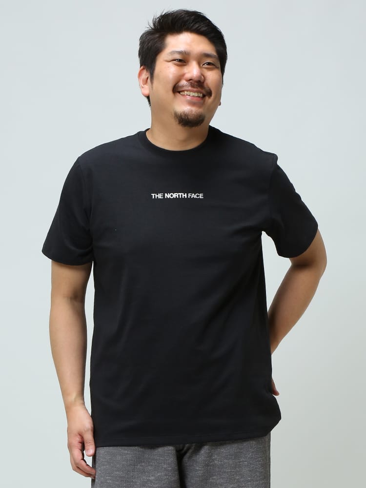 大きいサイズ メンズ THE NORTH FACE (ザ ノースフェイス) バックプリント クルーネック 半袖 Tシャツ SS LOGO PLAY TEE